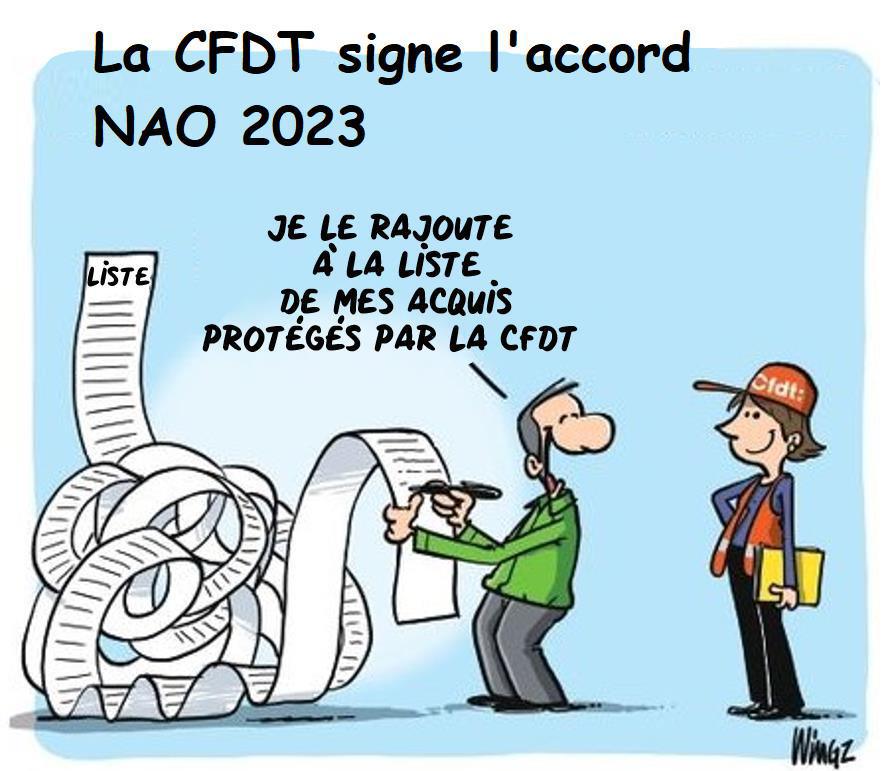 Argenteuil - La CFDT signe l'accord NAO 2023
