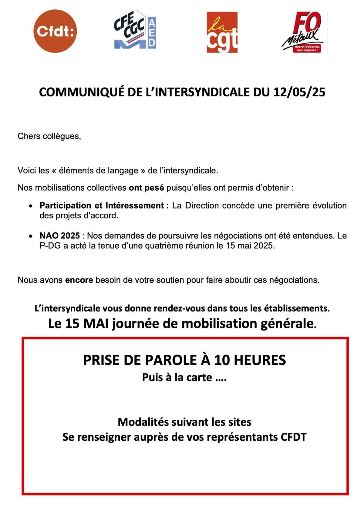 Poursuivons la mobilisation