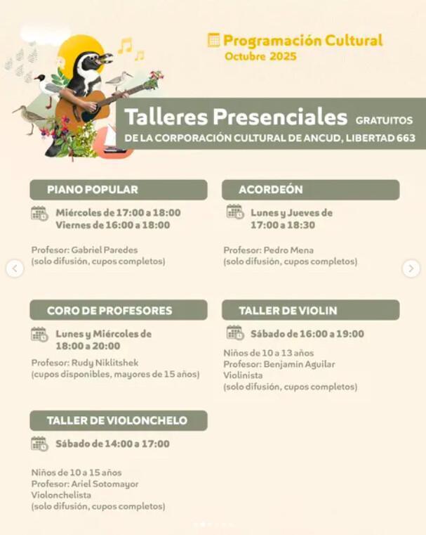 Programación Cultural Octubre Ancud