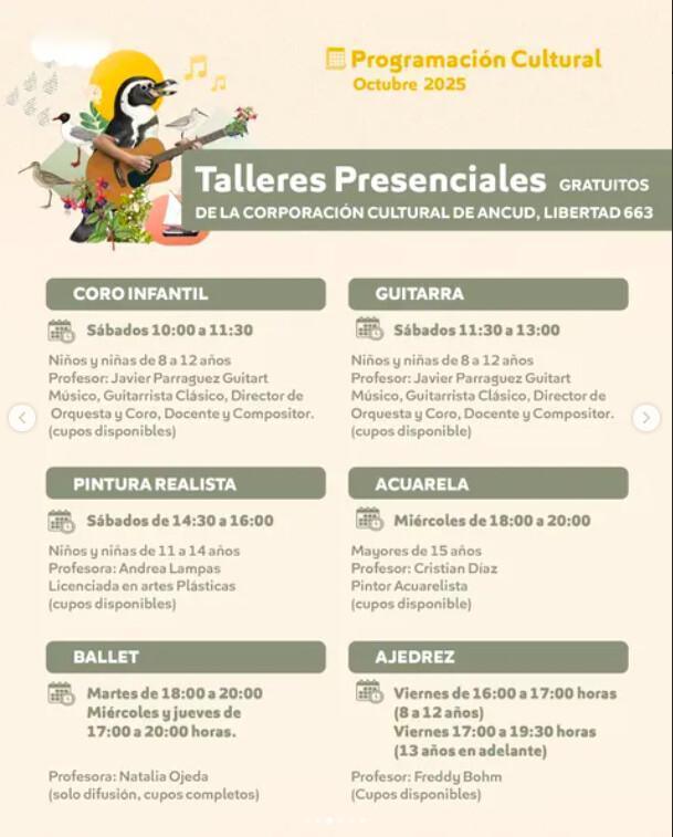 Programación Cultural Octubre Ancud
