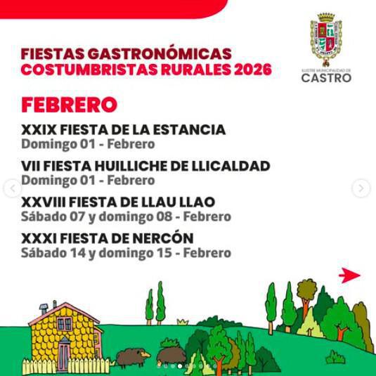 XXXIII Fiesta de Llau Llao, Castro, Chiloé.