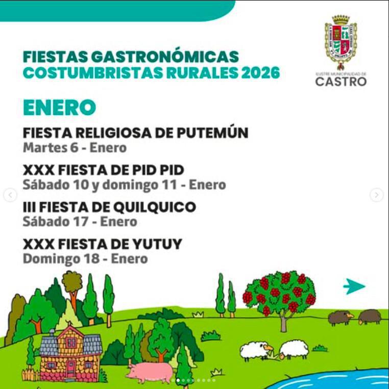 XV Fiesta de la maja de Yutuy, Castro, Chiloé