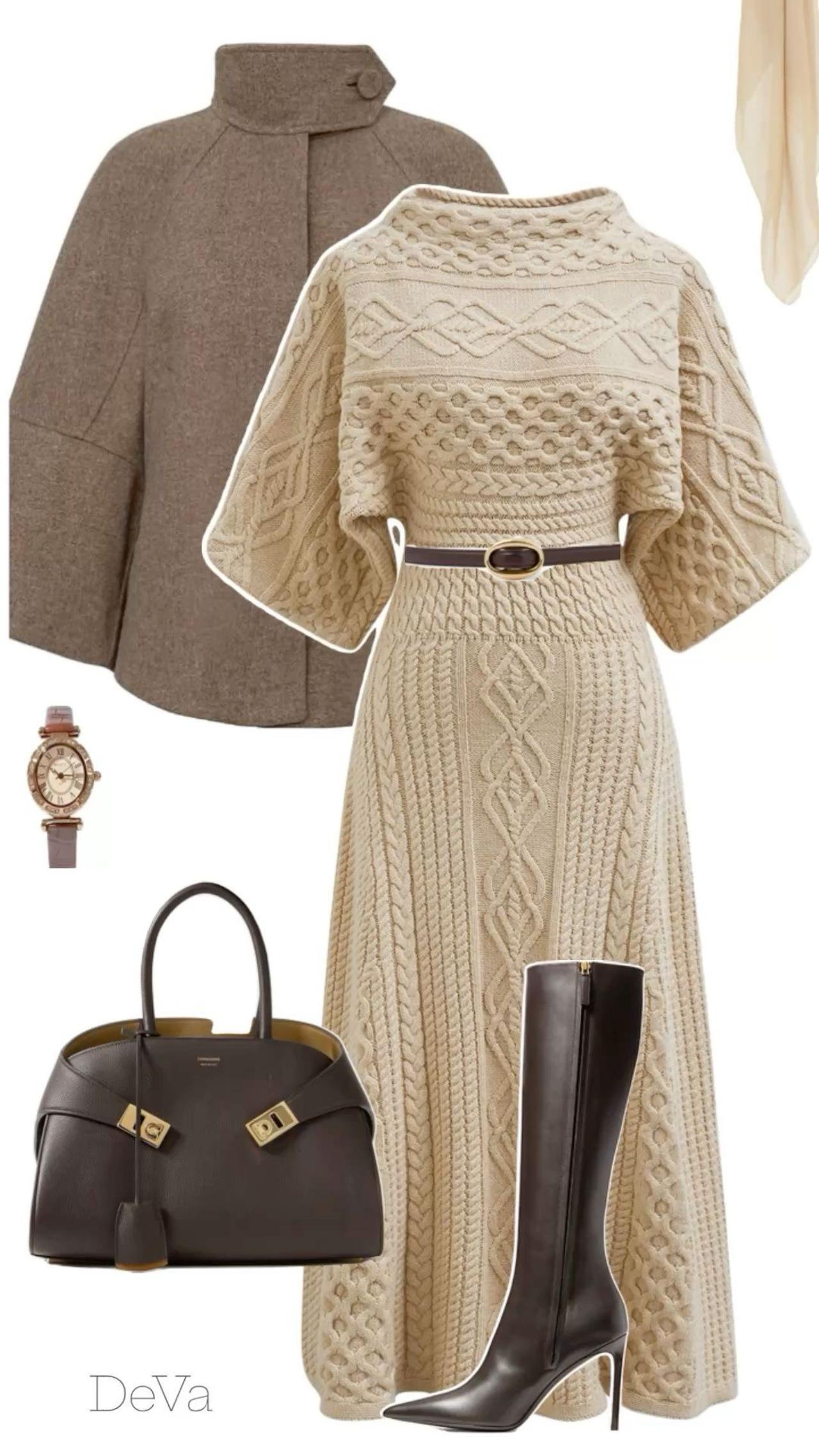 Sweater weather, but make it elegant. 🤎✨