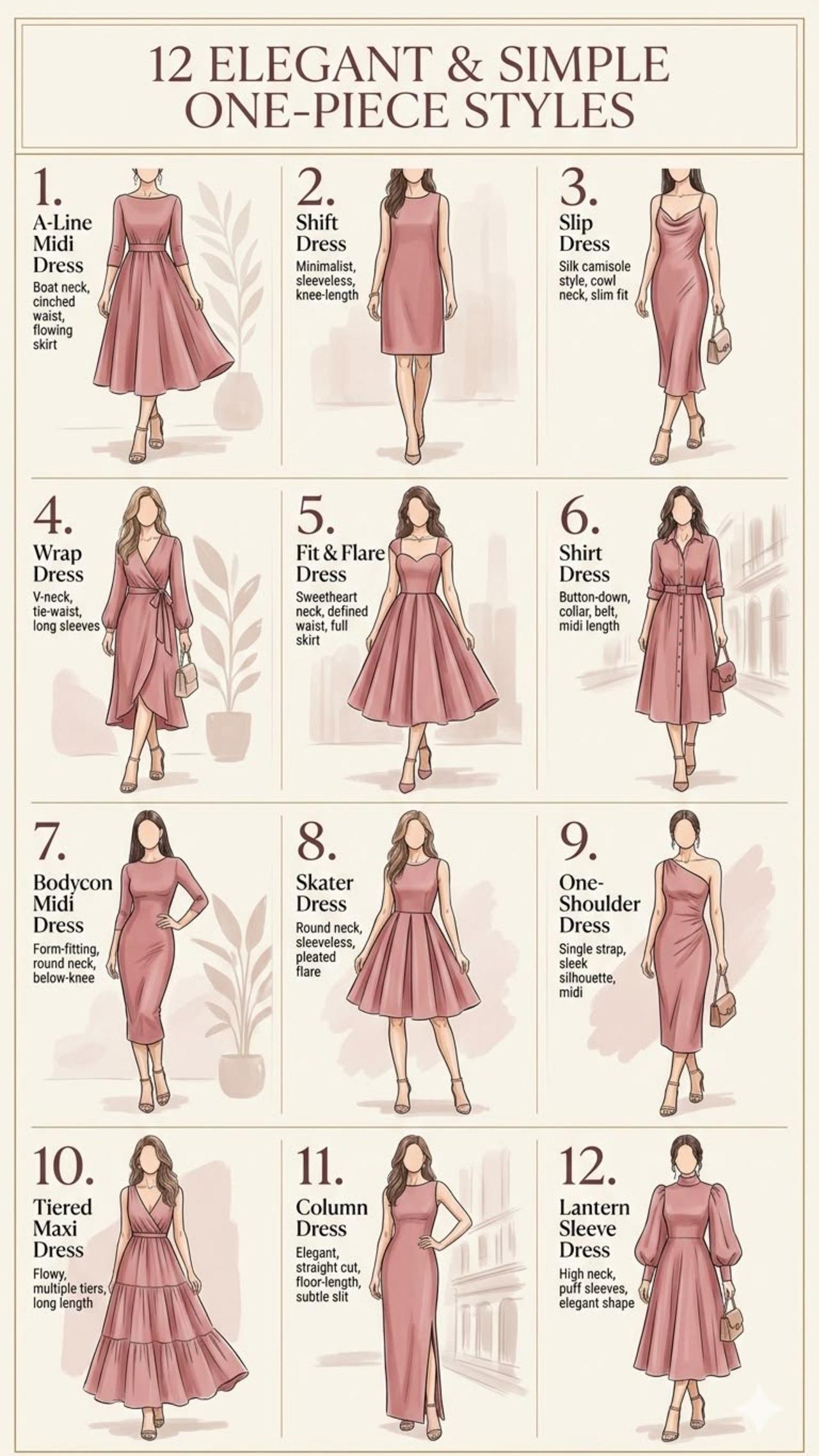 One Piece Dress Styles