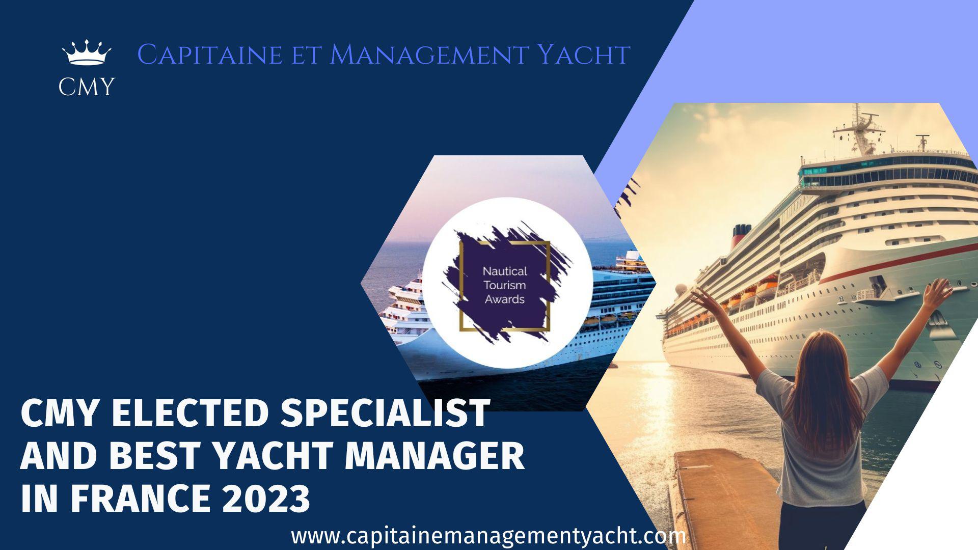 CMY elected specialist and best yacht manager in France 2023