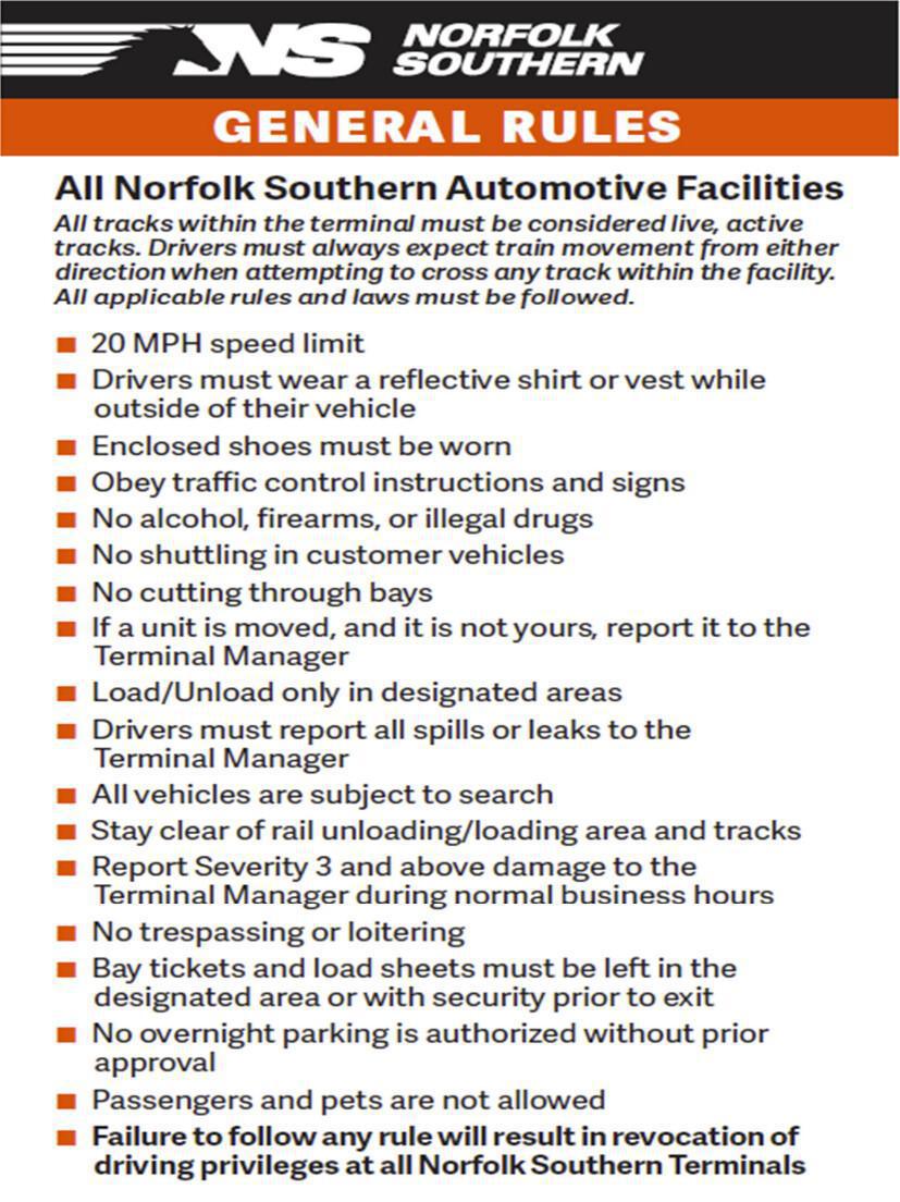 Petersburg, VA • Loading Instructions