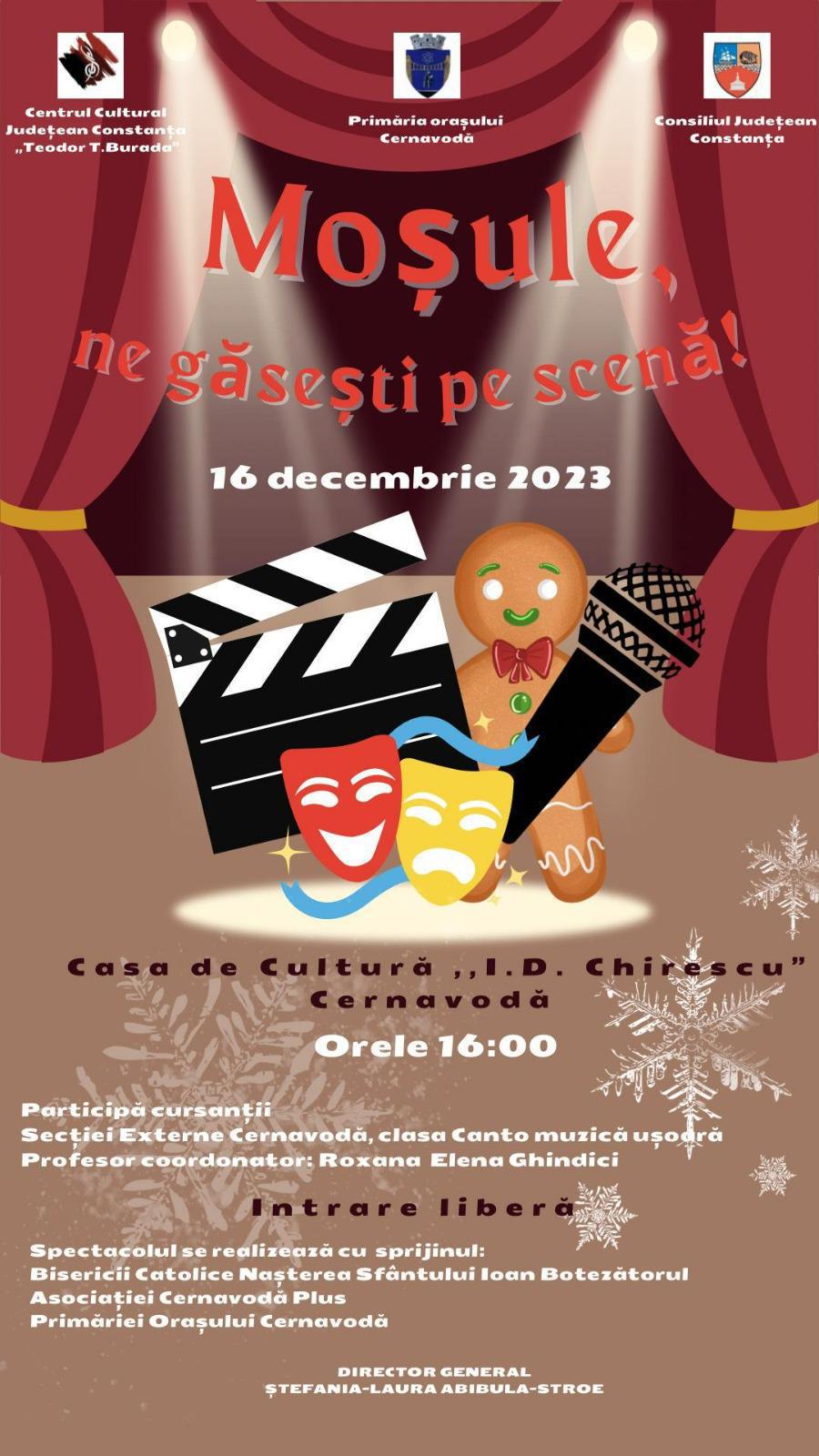 Daruri cultural-artistice de iarnă, oferite constănțenilor de Centrul Cultural Județean Constanța ,,Teodor T. Burada’’ Daruri cultural-artistice de iarnă, oferite constănțenilor de Centrul Cultural Județean Constanța ,,Teodor T. Burada’’