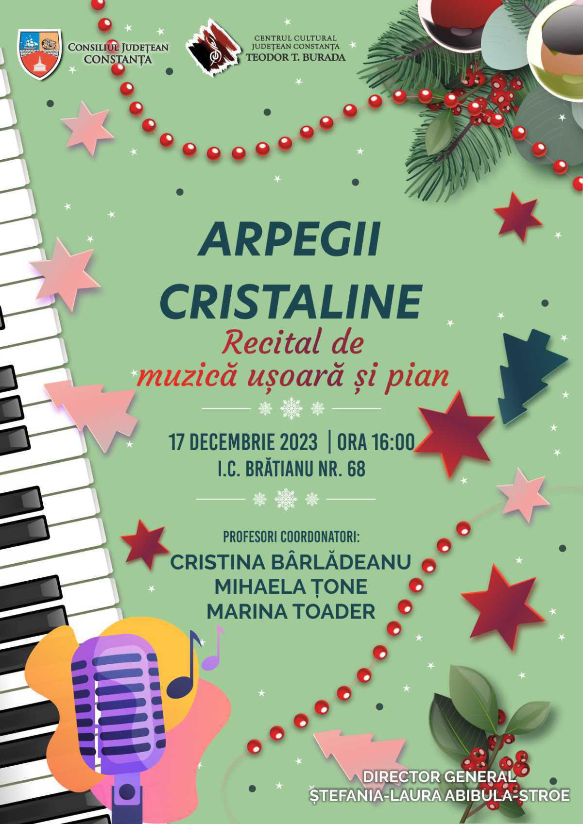 Daruri cultural-artistice de iarnă, oferite constănțenilor de Centrul Cultural Județean Constanța ,,Teodor T. Burada’’ Daruri cultural-artistice de iarnă, oferite constănțenilor de Centrul Cultural Județean Constanța ,,Teodor T. Burada’’