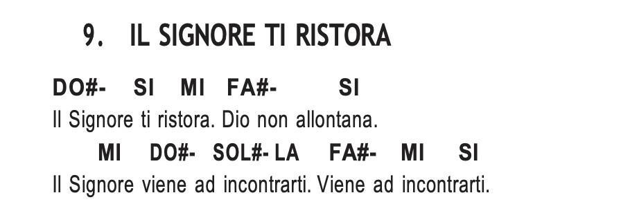 IL SIGNORE TI RISTORA