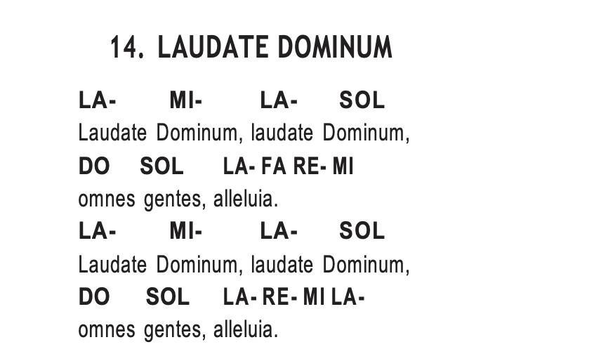 LAUDATE DOMINUM