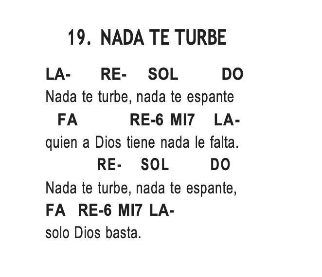 NADA TE TURBE