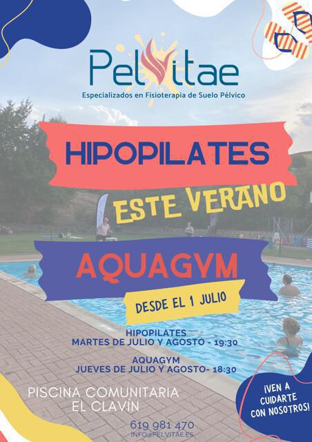 Hipopilates y Aquagym verano 2025