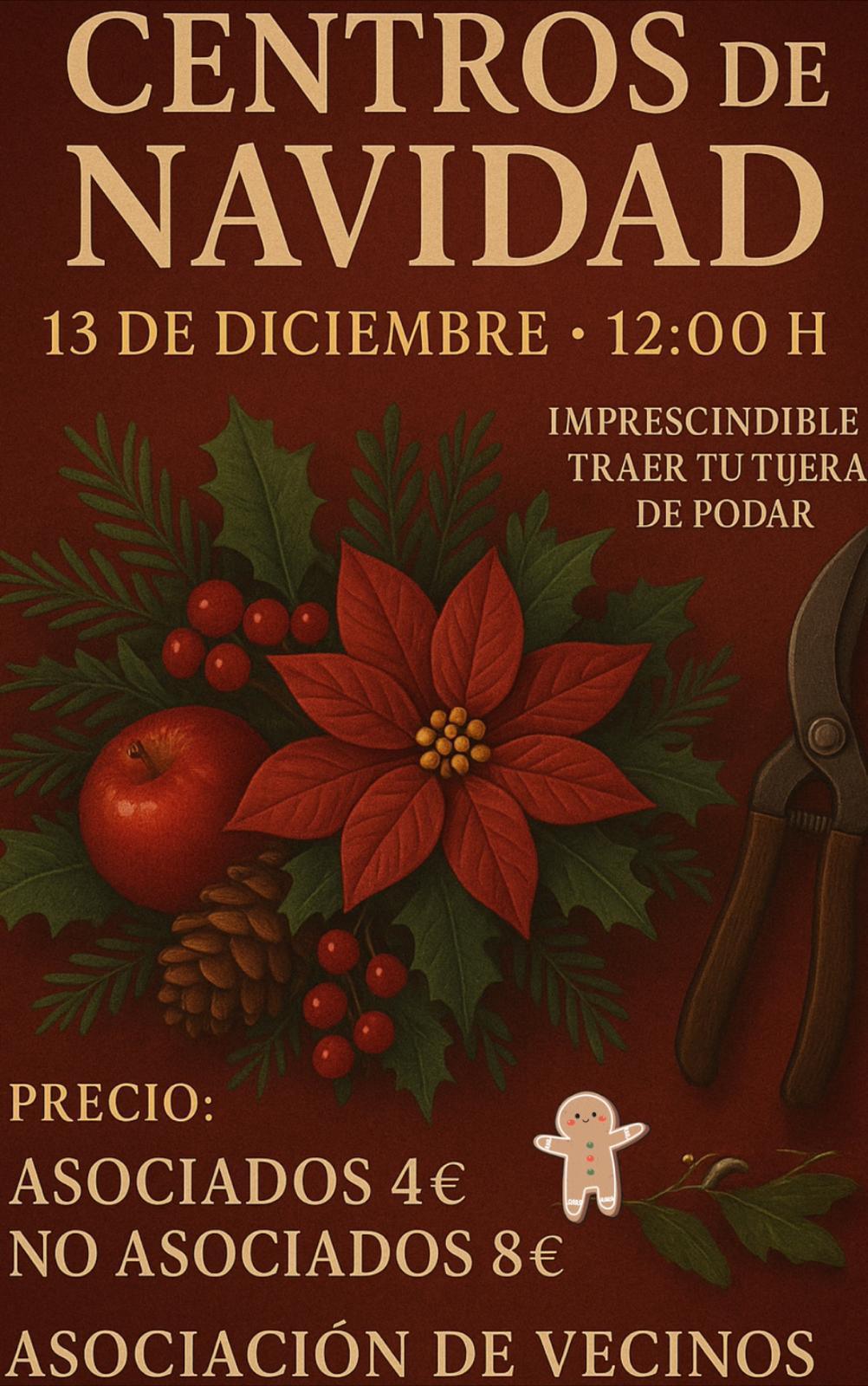 ✨ ¡Taller de Centros de Navidad! ✨