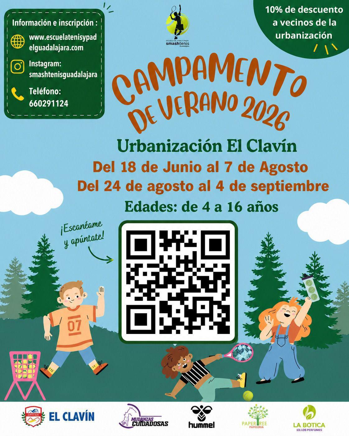 ☀️ CAMPAMENTO DE VERANO 2026 – URBANIZACIÓN EL CLAVÍN ☀️ CAMPAMENTO DE VERANO 2026 – URBANIZACIÓN EL CLAVÍN