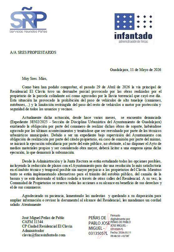 ESTADO ACTUAL DE LA VÍA PRINCIPAL DEL RESIDENCIAL ESTADO ACTUAL DE LA VÍA PRINCIPAL DEL RESIDENCIAL