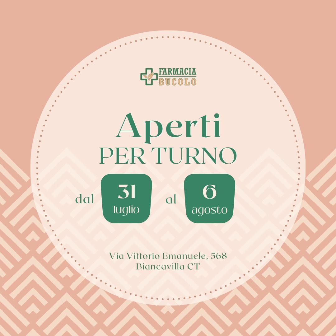 Aperti per turno Aperti per turno