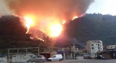 Incendie à Tichy (PHOTO: DR)