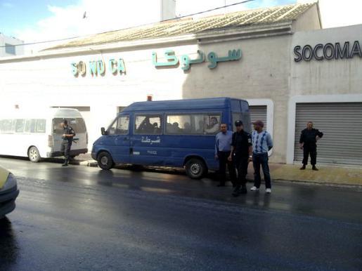 Les forces de l’ordre tunisiennes (Photo : TunisiNumérique)