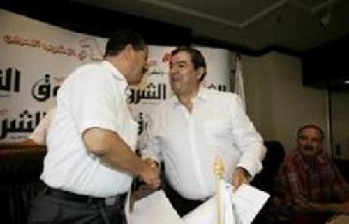 Hannachi lors de signature de l'accord de sponsoring avec Echourouk. PH/DR 