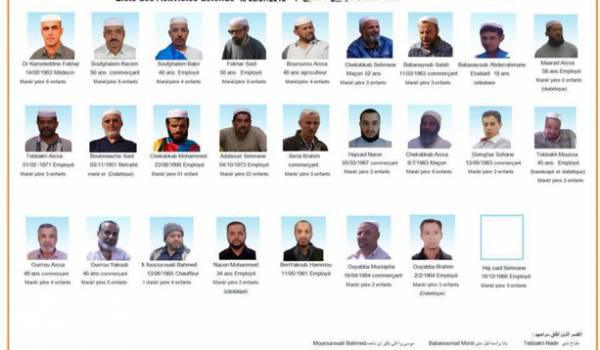 Liste non exhaustive des détenus politiques mozabites dans les prisons algériennes (PH/DR)