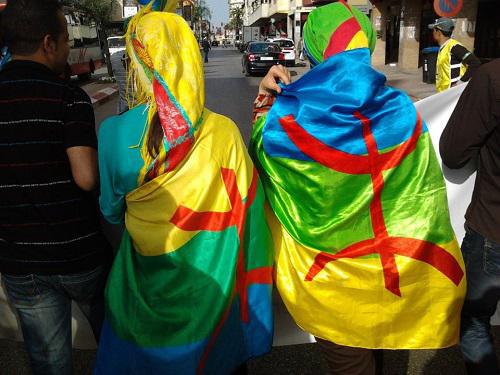 Le drapeau amaziɣ, symbole identitaire et de résistance. PH/DR 