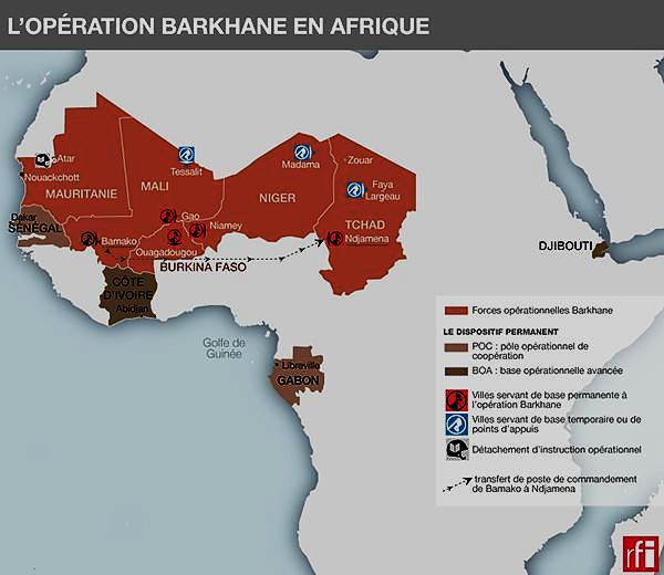 Le dispositif Berkhane en image ( Photo/RFI)