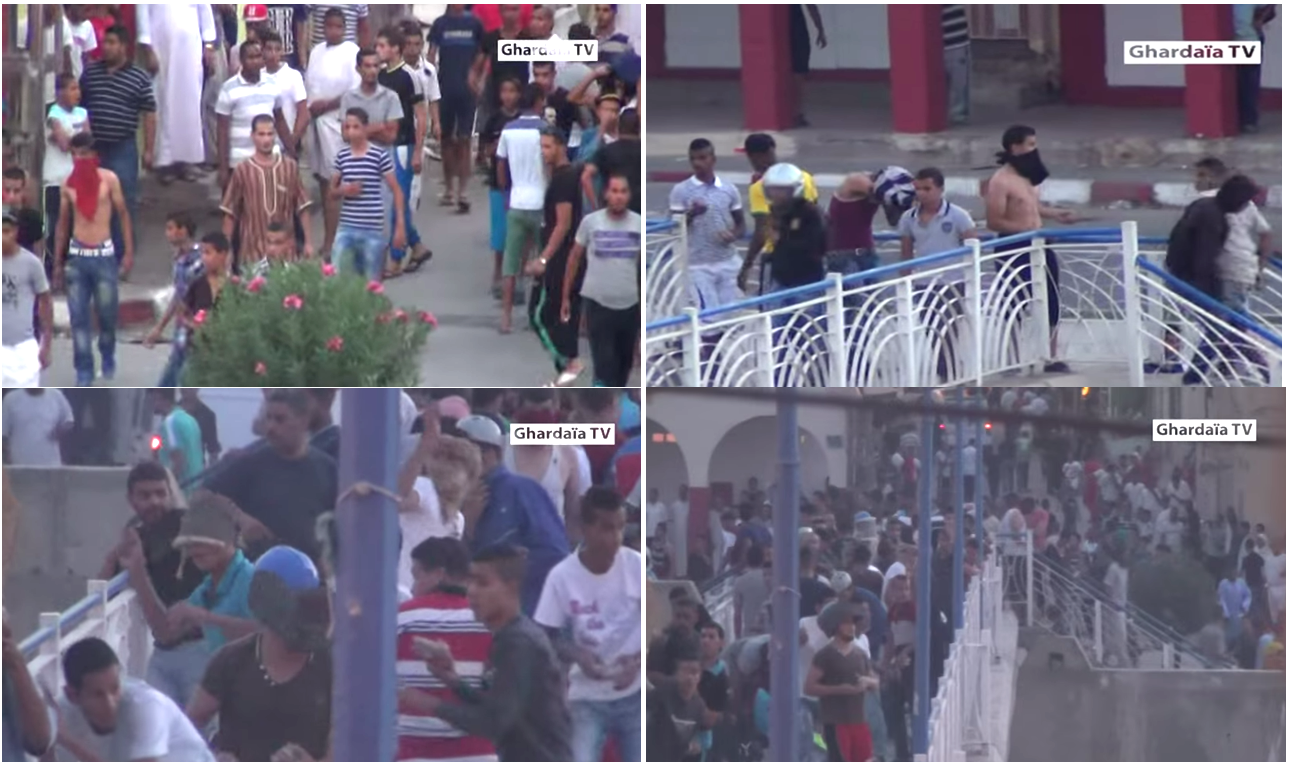 Des hordes sauvages de chaâmbas ont attaqué et assiégé durant une journée et demi le quartier mozabite d'At mlichet sans aucune intervention des milliers de policiers, gendarmes et militaires algériens stationnés à Ghardaia pour soi-disant assurer la sécurité ...POURQUOI ? (PH/DR)