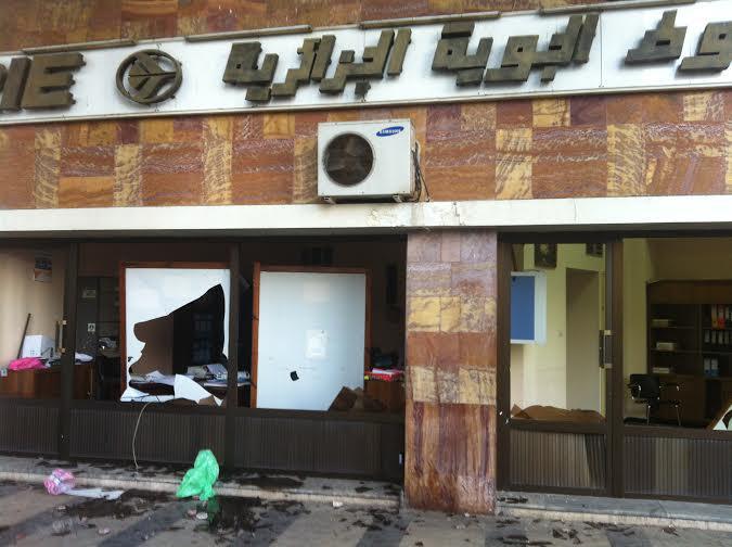 L'agence Air Algérie du Boulevard Mohamed V saccagée ( PH/DR)