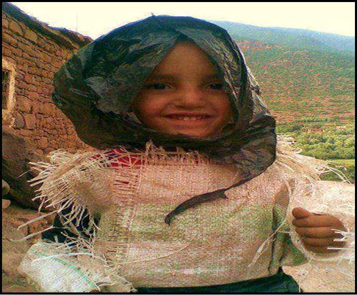 Fillette du village d'Anefgou, totalement abandonné par "son altesse" Mohamed VI ( PH/DR)