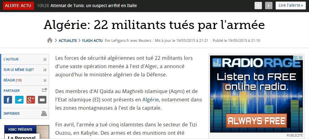 France-Algérie : « héros » de la lutte antiterroriste ?