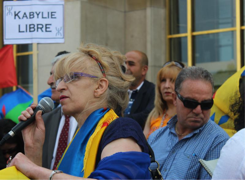 Mme Sakina Ait-Ahmed, ministre de la Langue et de la Culture kabyles au sein de l'Anavad (PH/DR)