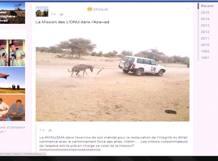 La Mission de l'ONU au Mali (MINUSMA) maltraite les animaux
