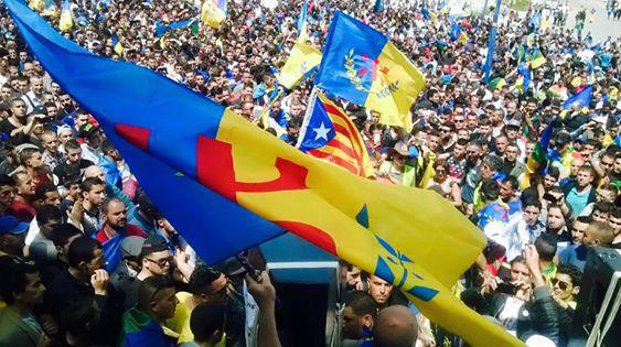 Démonstration du peuple kabyle lors de ses marches du 20 avril 2016 en Kabylie et dans la diaspora (PH/SIWEL)