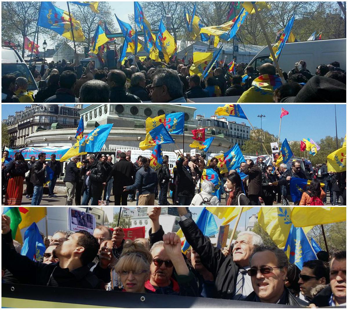 Les Kabyles présents au défilé du 1er Mai à Paris (Vidéo)
