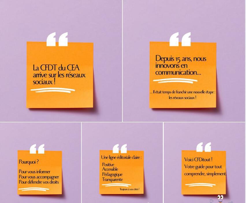  La CFDT du CEA débarque sur les réseaux sociaux !