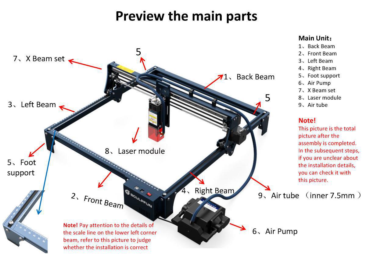 Sculpfun S30 Series Laser Engraver Assembly Instructions