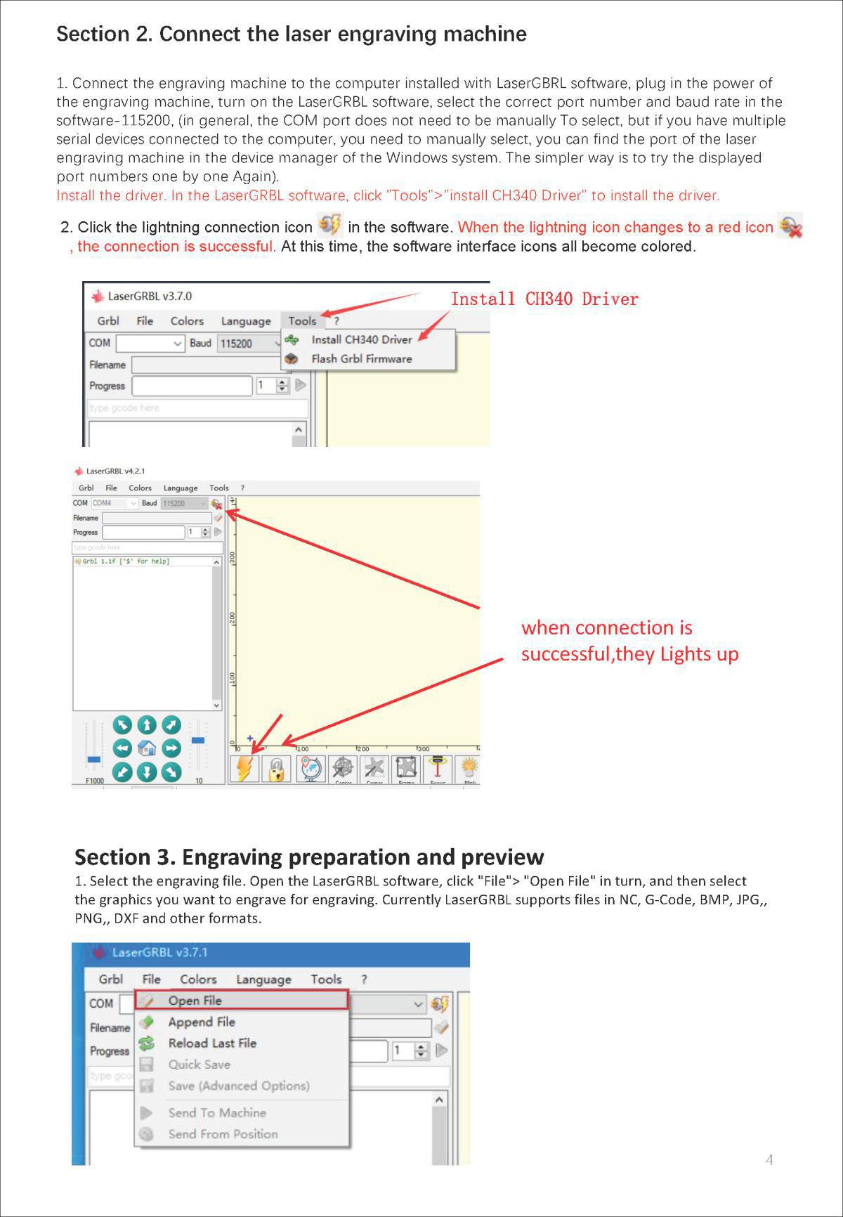 Sculpfun S6/S9 Series Laser Engraver Machine User Manuals