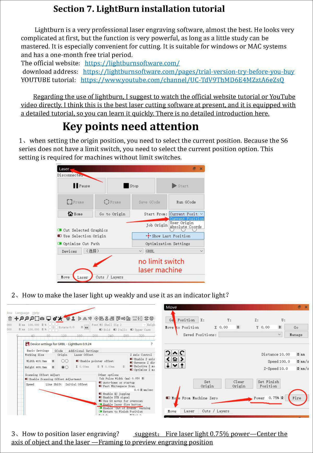 Sculpfun S6/S9 Series Laser Engraver Machine User Manuals