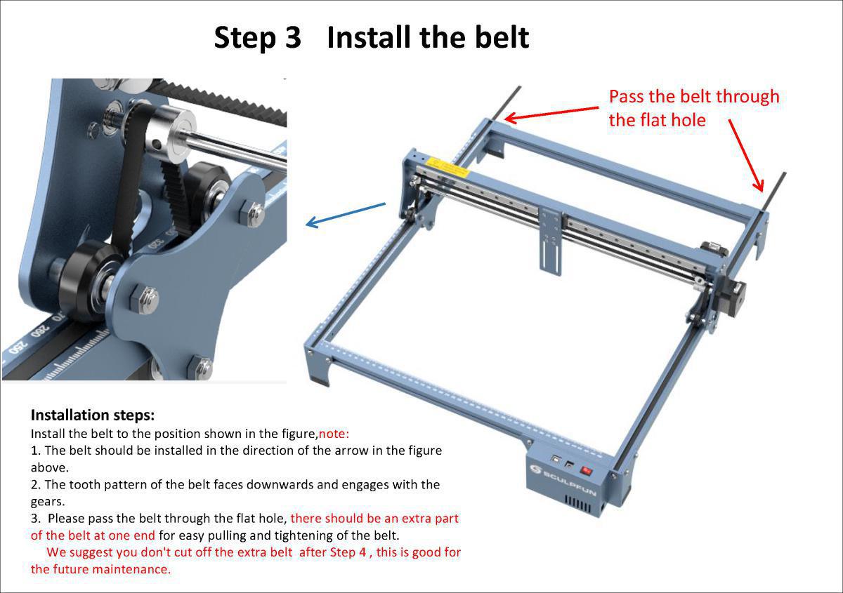SCULPFUN S10 Laser Engraver Assembly Instructions
