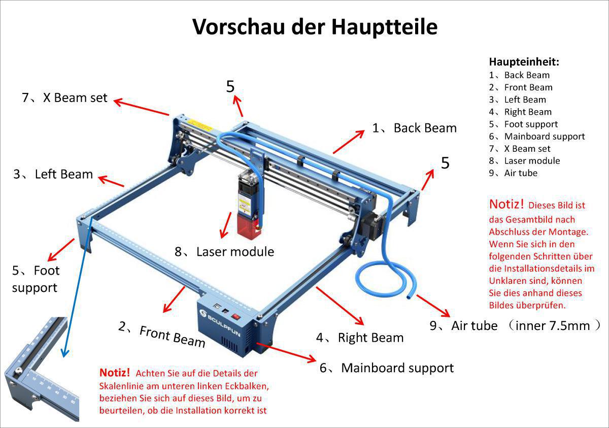 SCULPFUN S10 Laser Engraver Assembly Instructions
