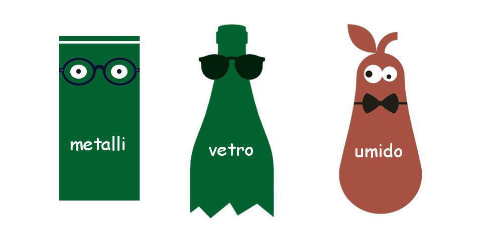 Stasera esporre vetro, metalli ed organico