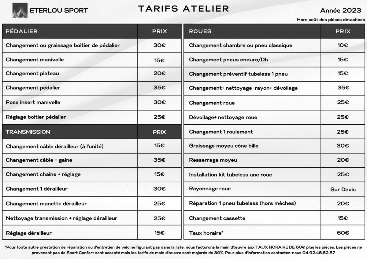 Les vélos passent par notre atelier