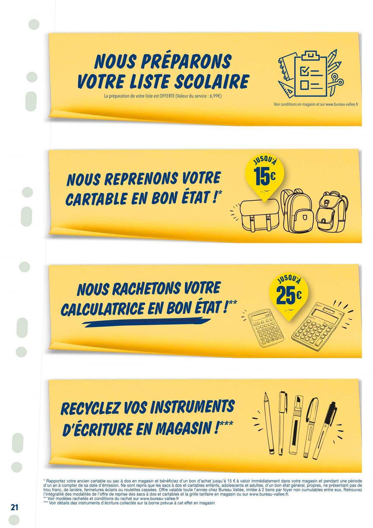 Bureau Vallée : Dépliant Rentrée jusqu'à -60%