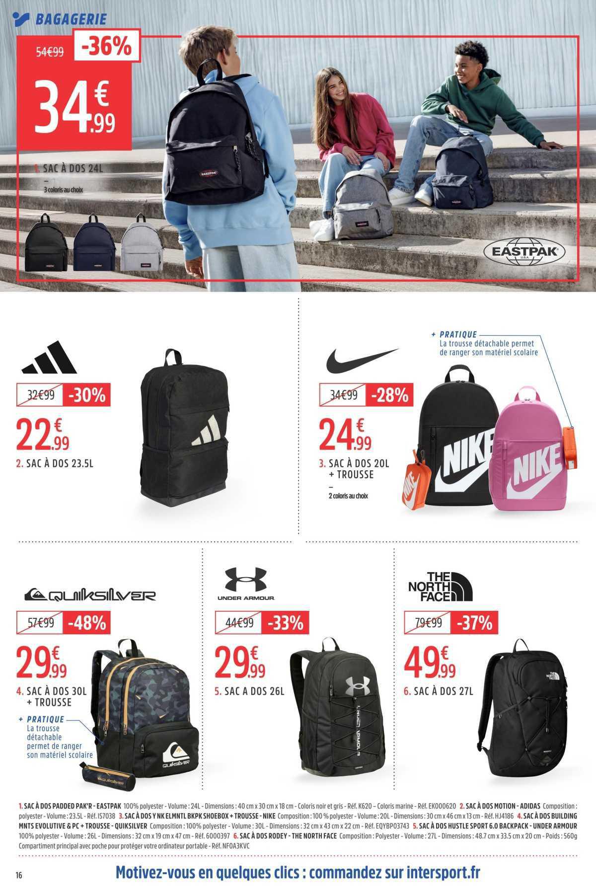 Intersport : Dépliant Rentrée #2