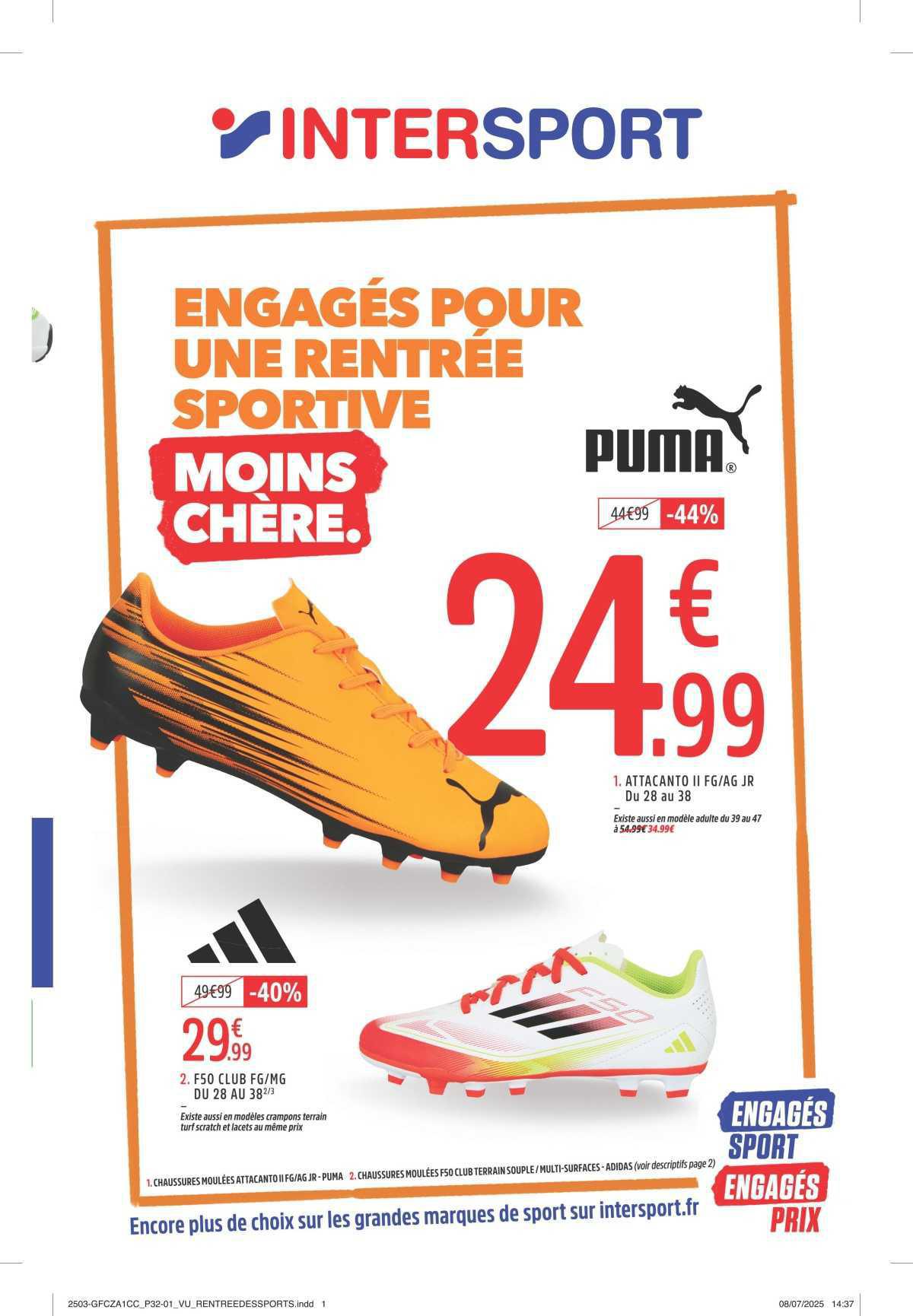 INTERSPORT : Une rentrée Sportive MOINS CHÈRE !