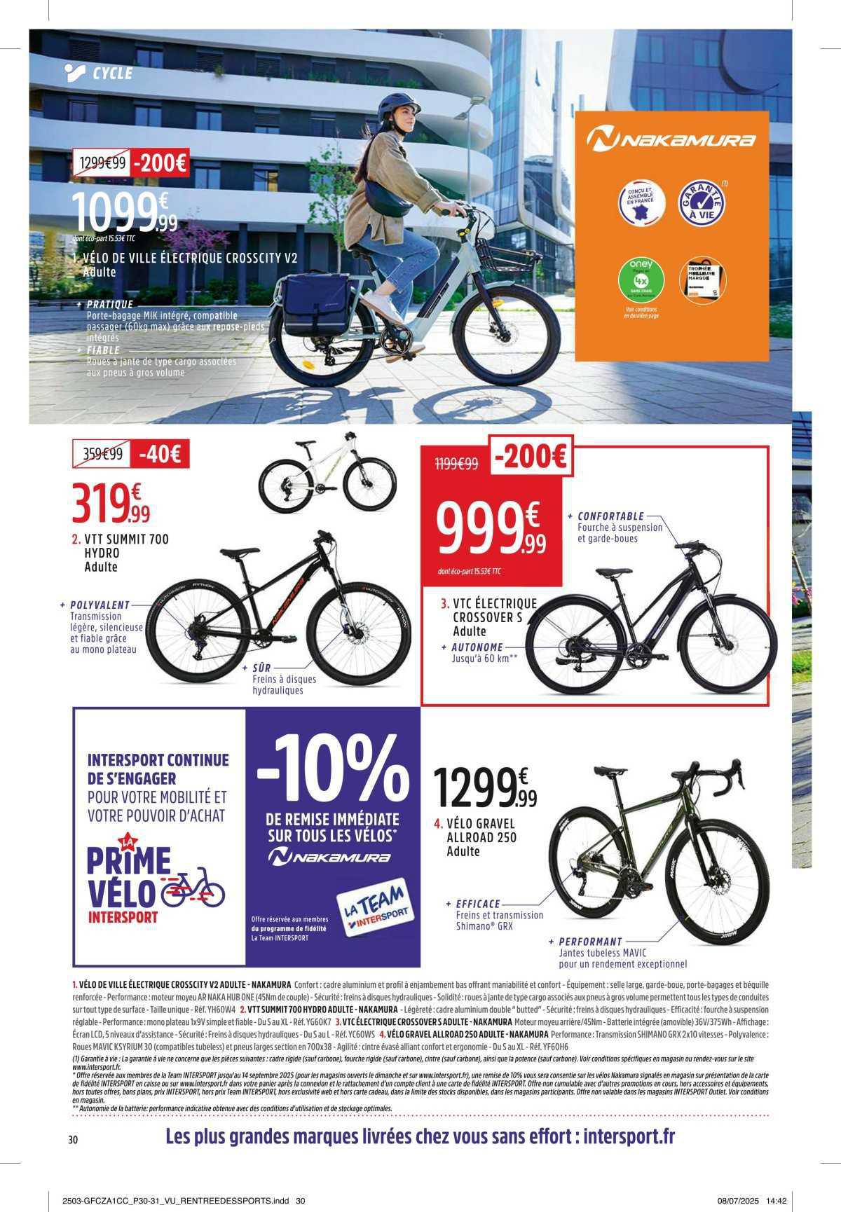INTERSPORT : Une rentrée Sportive MOINS CHÈRE !