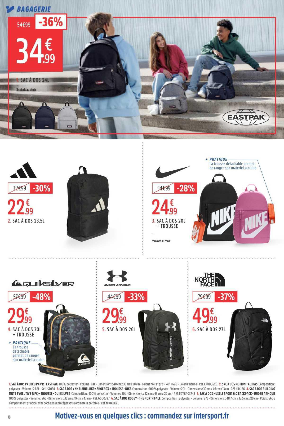 INTERSPORT : Dépliant 'Rentrée MOINS CHÈRE' #4