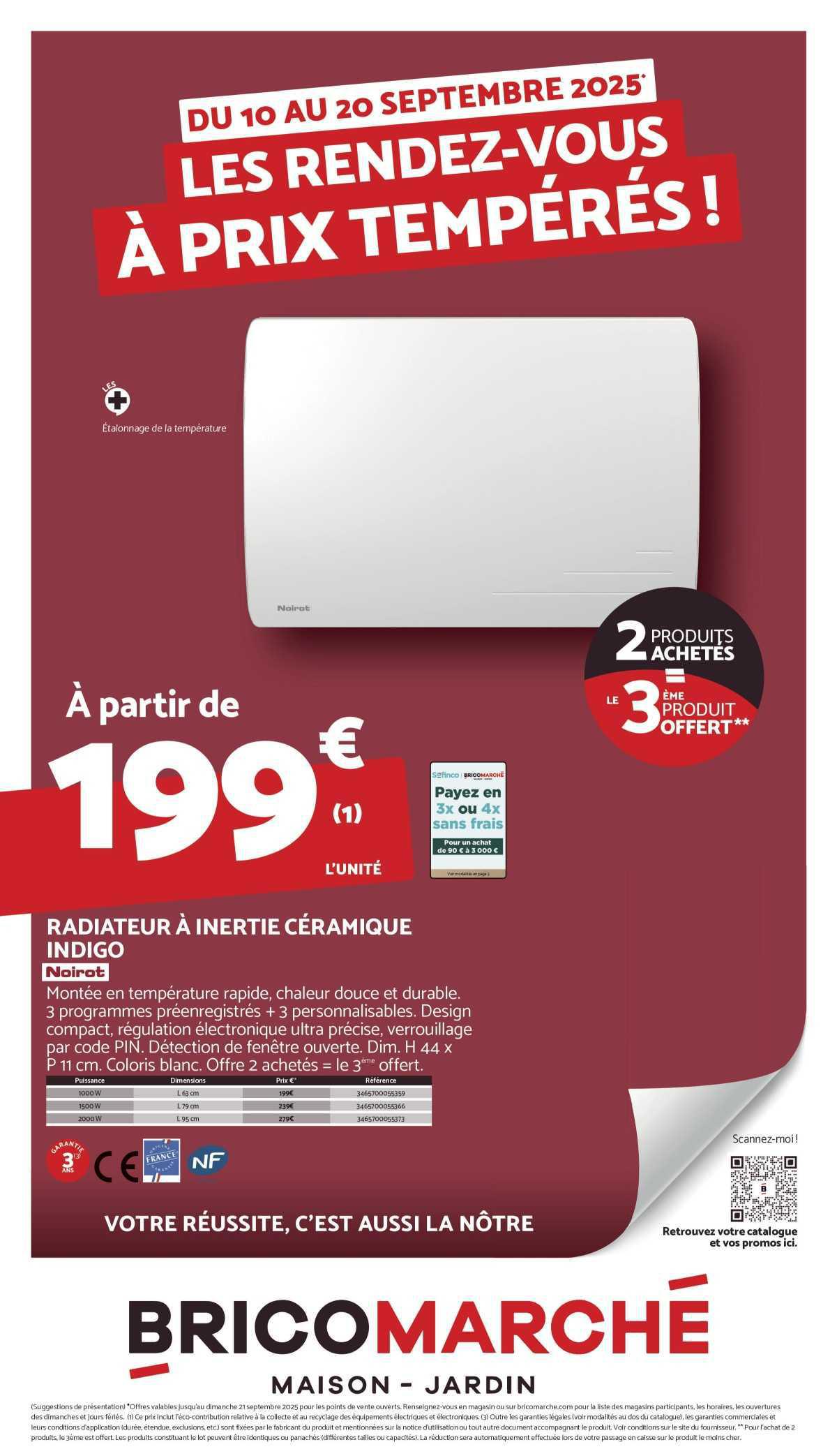BRICOMARCHÉ : Dépliant 'Les RDV à PRIX TEMPÉRÉS !'