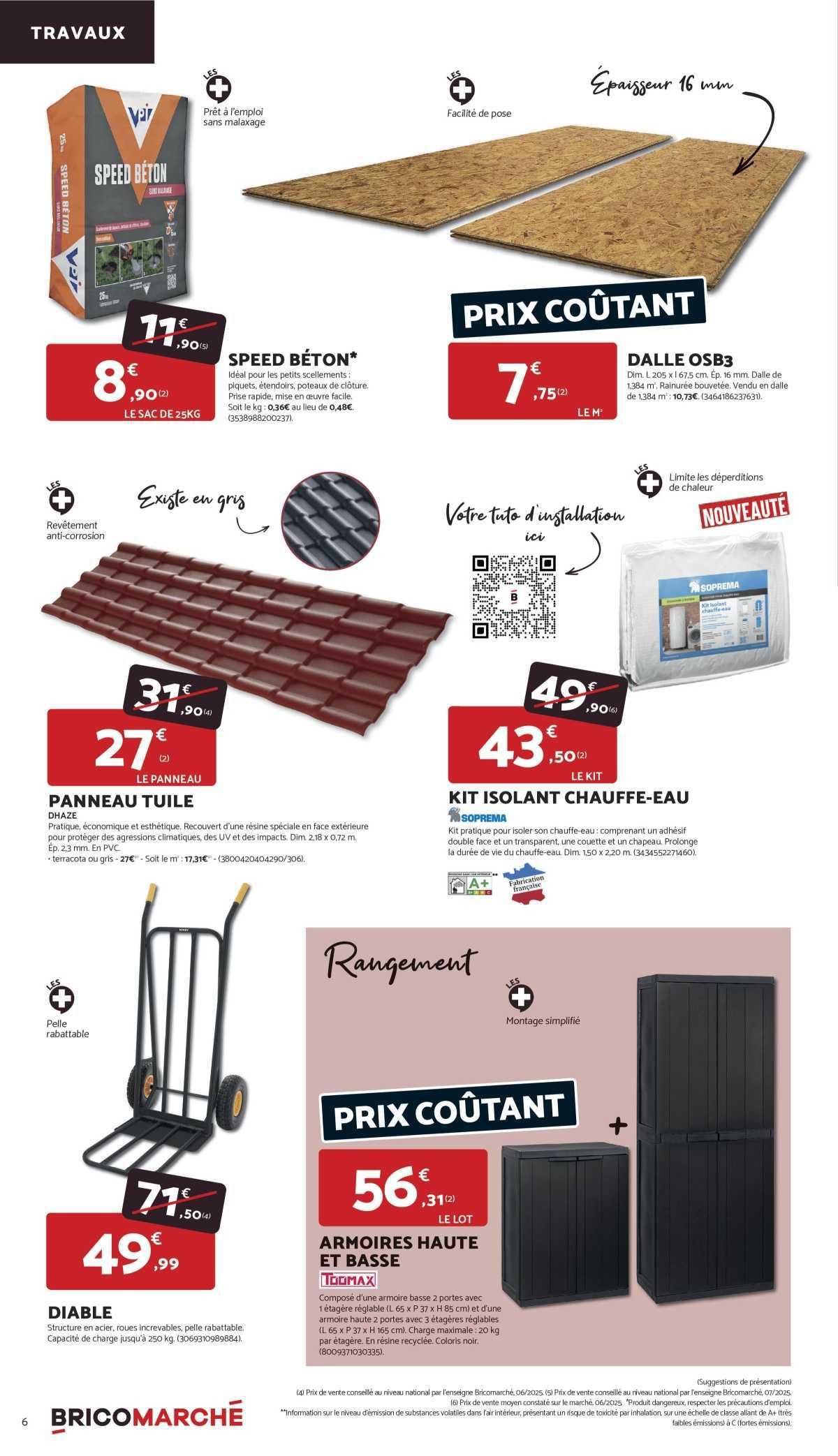 BRICOMARCHÉ : Dépliant 'Les RDV à PRIX TEMPÉRÉS !'