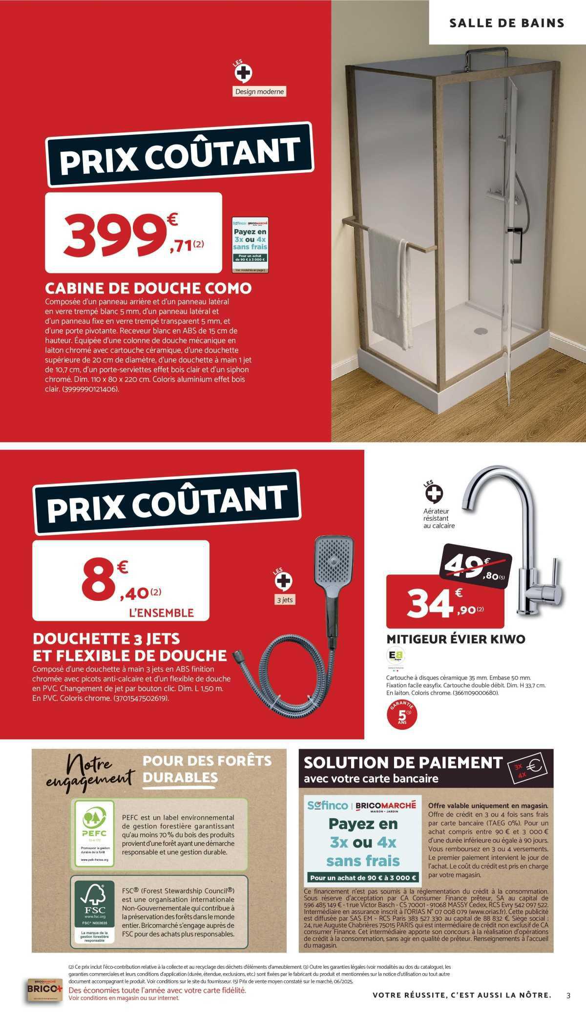 BRICOMARCHÉ : Dépliant 'Les RDV à PRIX TEMPÉRÉS !'